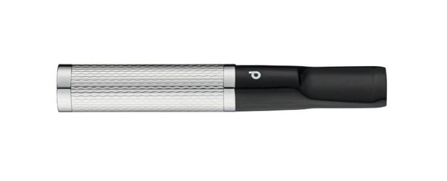 Denicotea cigaretta szipka ezüst színben, slim adapterrel – 69 mm